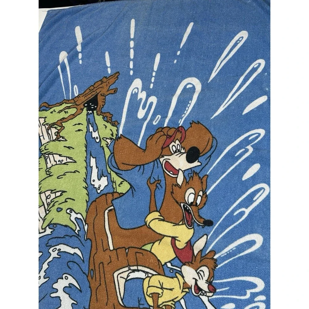 VTG 80s Splash Mountain Beach Towel Walt Disney World Cast Member Exclusive RARE